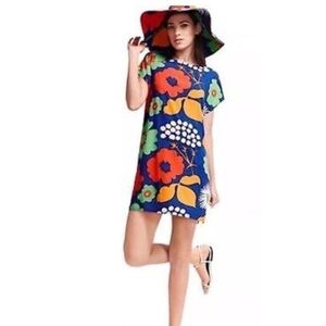 Marimekko for target Floral shift lightweight beach swim cover up mini dress